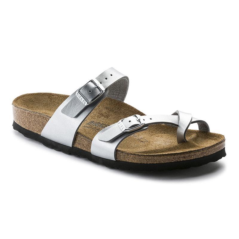 Birkenstock Birko-flor Mayari Dame Sølv | DK 404NWY